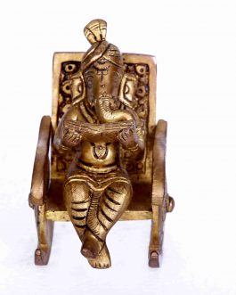 Brass Chair Ganesh