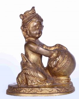 Brass Butter Krishna