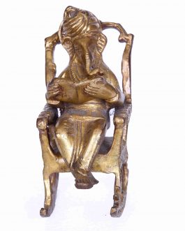 Brass Chair Ganesh