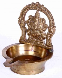 Brass Ganesha Lamp