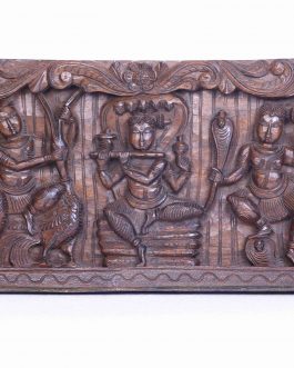Wood Work Gajalakshmi Panel