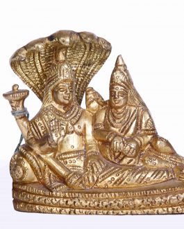 Brass vishnu lakshmi