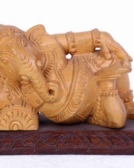 Wood Works Sleeping Ganesh