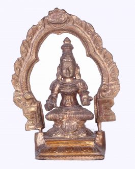 Bronze Icons Sitting Annapoorani with Thiruvatchi