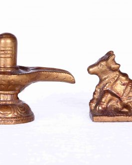 Bronze Icons Sivalingam Nandhi Set