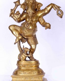 Brass Dancing Ganesh
