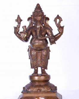 Bronze Icons Standing Ganesh