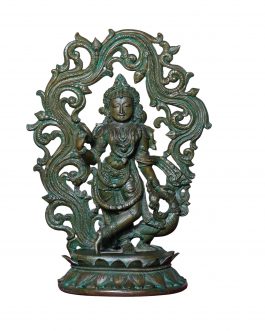 Bronze Mirror Lady 18 inch
