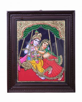 Tanjore Painting Unjal RadhaKrishnan