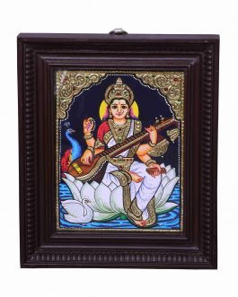 Tanjore Painting Saraswathi