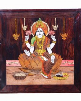 Wood Painting Mahalakshmi