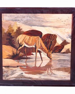 Wood Painting Deer Panel