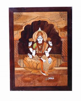 Wood Painting Mahalakshmi Panel