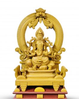 Wood Carving Ganesh