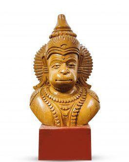Wood Carving Hanuman Brust