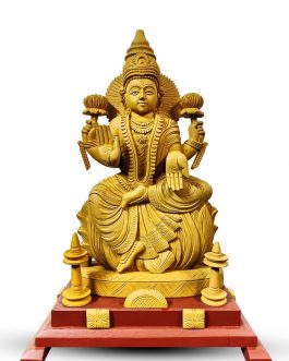 Wood Carving Lakshmi